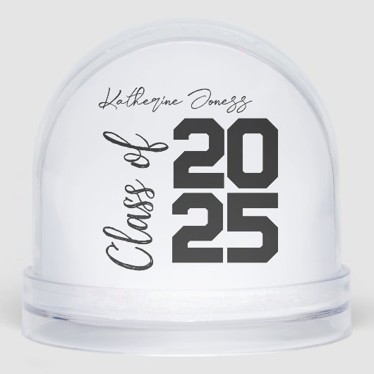Personalized Class of 2025,A Timeless Graduation  Sneeuwbol (Voorkant)