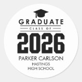 Personalized Class of 2026 Graduation Sticker (Voorkant)