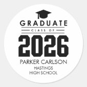 Personalized Class of 2026 Graduation Sticker (Voorkant)