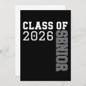 Personalized Class Of 2026 Senior Graduation Kaart (Voorkant / Achterkant)