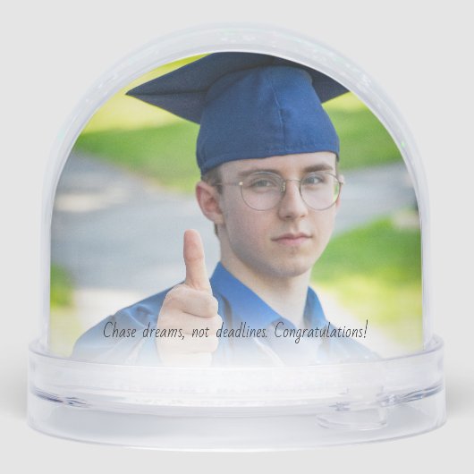 Personalized Class of Year Graduation Keepsake Sneeuwbol (Achterkant)