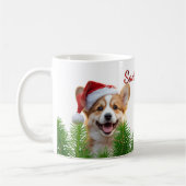 Personalized Classic Mug – Santa Paws Corgi Design Koffiemok (Links)