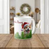 Personalized Classic Mug – Santa Paws Corgi Design Koffiemok