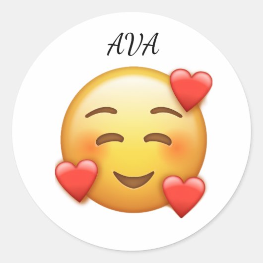  Personalized Classic Round Sticker (Voorkant)