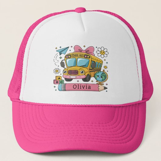 Personalized Classroom Gift for Back to School Trucker Pet (Voorkant)