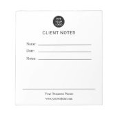Personalized Client Notes Notepad Notitieblok (Voorkant)