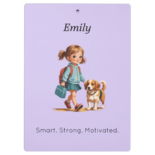 Personalized Clipboard – Back to School Klembord (Achterkant)