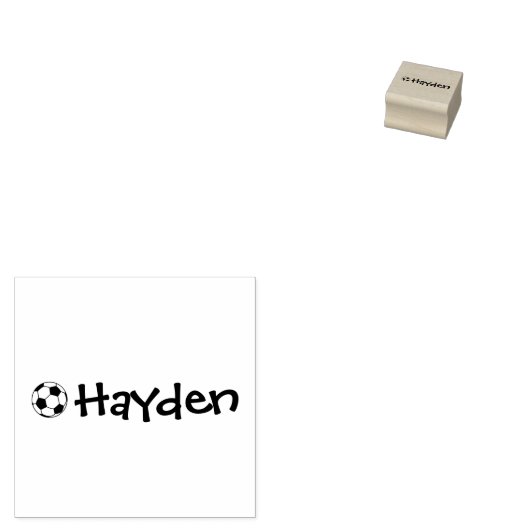 Personalized Clothing Soccer Rubberstempel (Gestempeld)