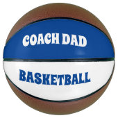Personalized Coach Dad Basketball Basketbal (Voorkant)