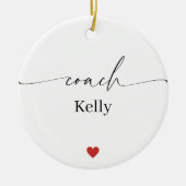 Personalized Coach Ornament • Name & Message (Voorkant)