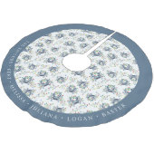 Personalized Coastal Crab Christmas Lights Kerstboom Rok (Gekanteld)