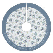 Personalized Coastal Crab Christmas Lights Kerstboom Rok (Voorkant)