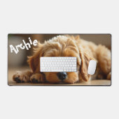 Personalized Cockapoo Puppy Desktop Mat  (Keyboard & Muis)