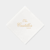 Personalized Cocktail Wedding Folie Servetten (Rechts)