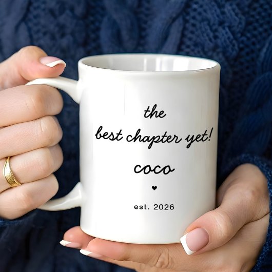 Personalized Coco Mug Best Chapter Yet Koffiemok