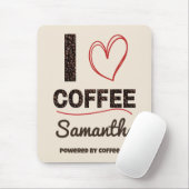 Personalized Coffee Lover | Custom Barista Gift Muismat (Met muis)