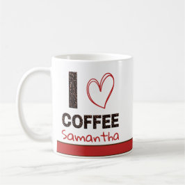 Personalized Coffee Lover Custom Name Design Koffiemok