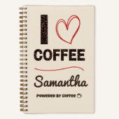 Personalized Coffee Lover Notebook Notitieboek (Voorkant)