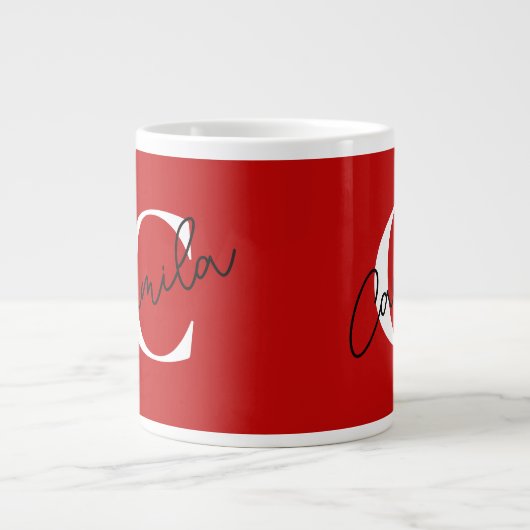 Personalized coffee mug with name grote koffiekop (Voorkant)