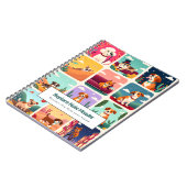 Personalized Colorful Cute Dogs Notebook Notitieboek (Linkerzijde)