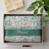 Personalized Colorful Floral Tissuepapier (Geschenk)
