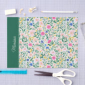 Personalized Colorful Floral Tissuepapier (Craft)