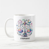 Personalized Colorful Libra Zodiac Astrology Koffiemok (Links)