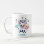 Personalized Colorful Taurus Bull Zodac Astrology Koffiemok (Links)