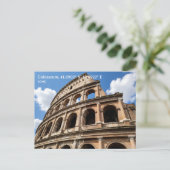 Personalized, Colosseum, Rome, Italy Briefkaart (Staand voorkant)
