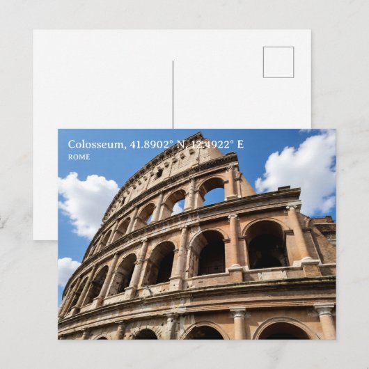 Personalized, Colosseum, Rome, Italy Briefkaart (Voorkant / Achterkant)