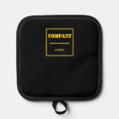 Personalized Company Black Modern Custom Business Pannenlap (Voorkant)