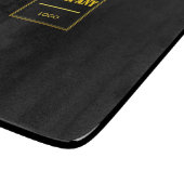 Personalized Company Black Modern Custom Business Snijplank (Hoek)