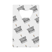 Personalized Company Branded Custom Minimalist Creditkaart Flessenopener (Voorkant)