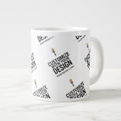 Personalized Company Branded Custom Minimalist  Grote Koffiekop (Voorkant rechts)