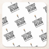 Personalized Company Branded Custom Minimalist Kartonnen Onderzetters (Voorkant)