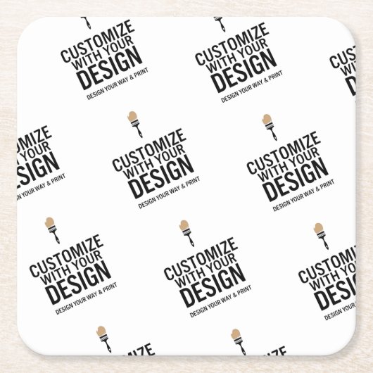 Personalized Company Branded Custom Minimalist  Kartonnen Onderzetters (Voorkant)