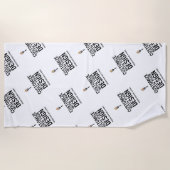 Personalized Company Branded Custom Minimalist Strandlaken (Voorkant)