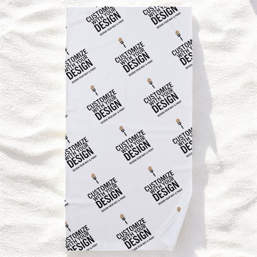 Personalized Company Branded Custom Minimalist Strandlaken