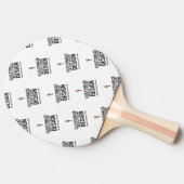 Personalized Company Branded Custom Minimalist  Tafeltennisbatje (Zijkant)