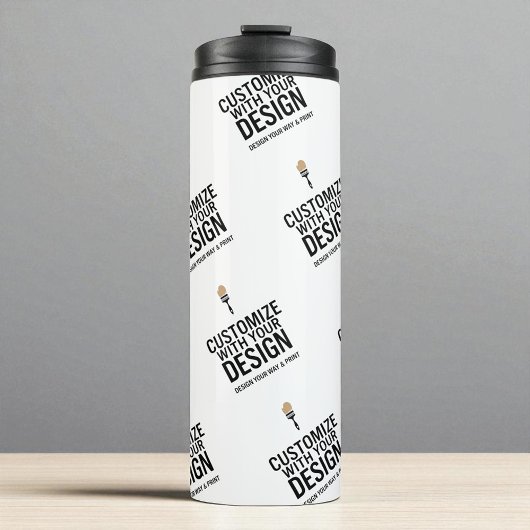 Personalized Company Branded Custom Minimalist  Thermosbeker