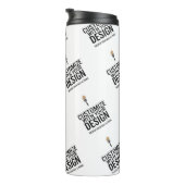 Personalized Company Branded Custom Minimalist  Thermosbeker (Geroteerd rechts)