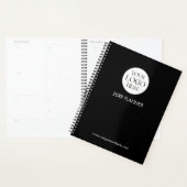 Personalized Company Business Logo Template Black Planner (Display)