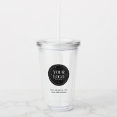 Personalized Company Logo | Custom Business Gift Acryl Drinkbeker (Voorkant)