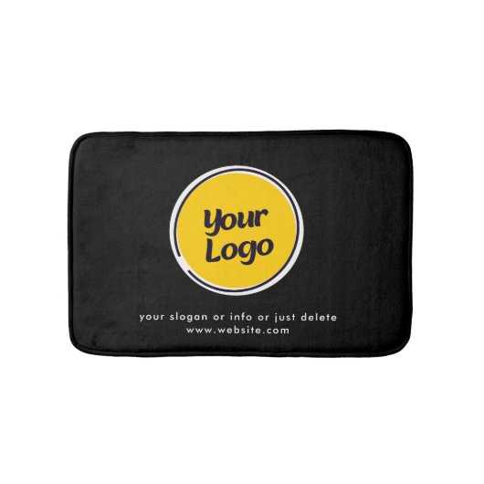 Personalized Company Logo | Custom Business Gift Badmat (Voorkant)
