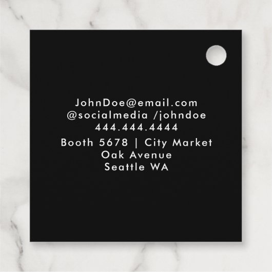 Personalized Company Logo  | Custom Business Gift  Bedankjes Labels (Achterkant)