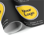 Personalized Company Logo  | Custom Business Gift  Cadeaupapier (Rol Hoek)