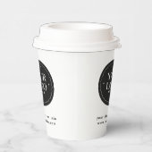 Personalized Company Logo | Custom Business Gift Papieren Bekers (Rechts)