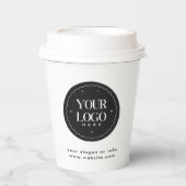Personalized Company Logo | Custom Business Gift Papieren Bekers (Voorkant)
