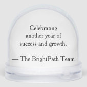 Personalized Company Logo | Custom Business Gift Sneeuwbol (Achterkant)