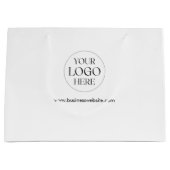 Personalized Company Logo Simple Business Shopping Groot Cadeauzakje (Voorkant)